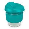 Light Blue 250mL Borosilicate Glass Cups